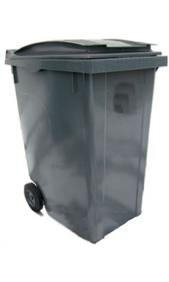CONTENEDOR ZONA 360 l 2 ruedas gris
