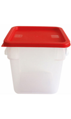 CONTENEDORES CUADRADOS 8l 22,5x22x5x23 cm blanco