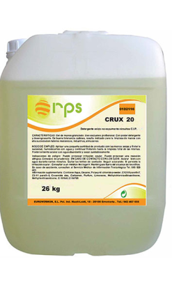 Detergente ácido no espumante CRUX 20 - Compra en nuestro ecommerce