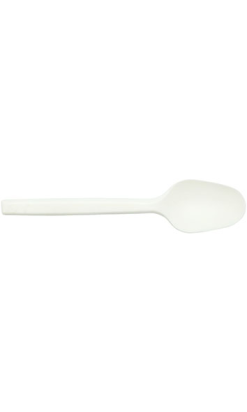 CUCHARILLA FIBRA BIO 125mm blanco compostable