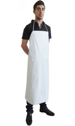 Delantal PVC 200 micras 70x105cm Blanco - Compra Online