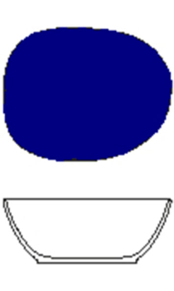 ENSALADERA 17x14x6 cm ISOLA AZUL COBALTO Costaverd