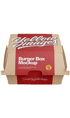 Envase Hamburguesa Kraft 250g - Personalizado en 3 Colores