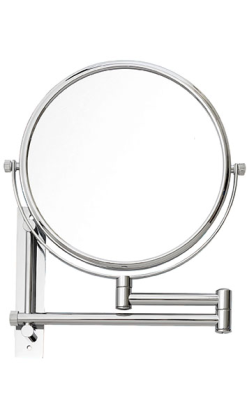 ESPEJO DOBLE CARA DOBLE BRAZO laton brillo