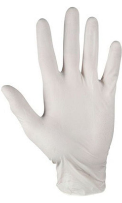 GUANTE LATEX 5,5 g T-XL natural con polvo