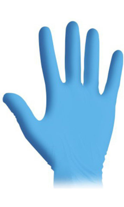 GUANTE NITRILO BIOSOFT PF blue 35 T-S Rays sin  