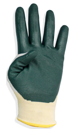 GUANTE NITRILO LONI 700 T-XL verde soporte textil
