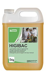 HIGIBAC vajillas manual higienizante alimentaria 