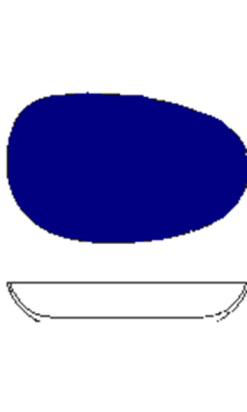 LEGUMBRERA 24x14x4 cm ISOLA AZUL COBALTO Costaverd