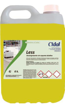 LESS desengrsante espuma controlada