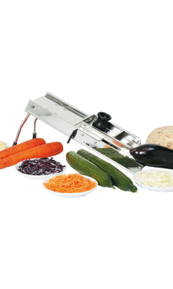 MANDOLINA INOX CON CARRITO 39,5X12X19 cm