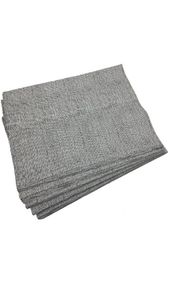 MANTEL CELULOSA 30x40 cm trama negro 40g 