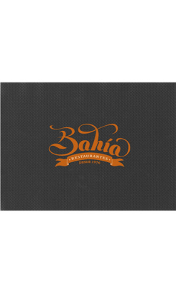 Mantel de celulosa 30x40cm en color de fondo, 40g - Personalizado