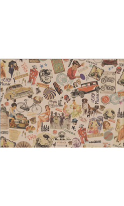 MANTEL CELULOSA 30x42 cm Kratf Vitange 70g