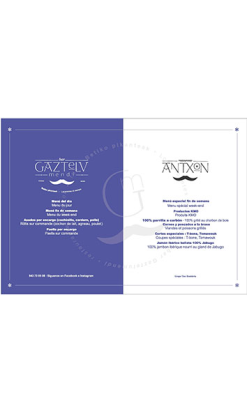 Mantel Personalizado Blanco 30x42 cm 80 g - Offset