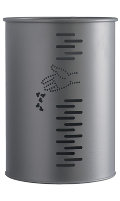 Palera Cilíndrica Perforada - Metal Pintada - 22 litros