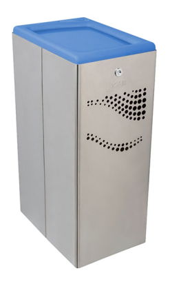 Papelera Inox Satinada con Tapa Basculante 40L - Compra en línea