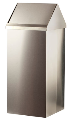 PAPELERA CABEZAL BASCULANTE 100 l inox satinada