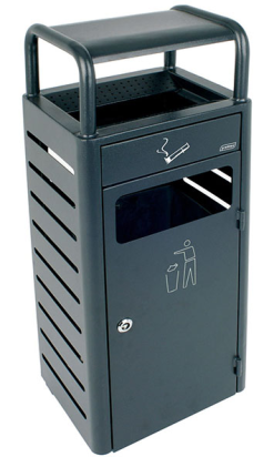 PAPELERA CON CENICERO 20 l y 2,3 l