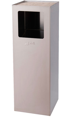 Papelera con cenicero y arena IGAN 40l inox satinado