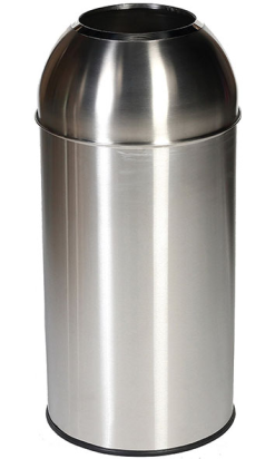 Papelera Inox Dome 40L - Cúpula Abierta | Tienda Online