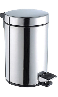 PAPELERA PEDAL HAS ACERO INOX 20 l