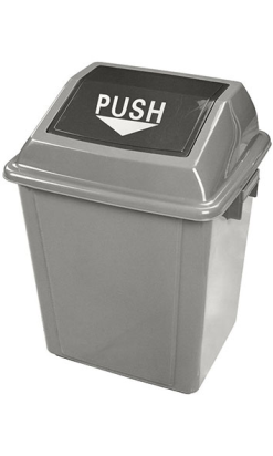 PAPELERA PUSH EVERI GRIS 25 l