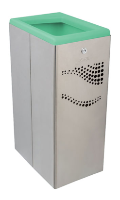 Papelera 40L Inox Satinada | Tapa Abierta | Envío Rápido