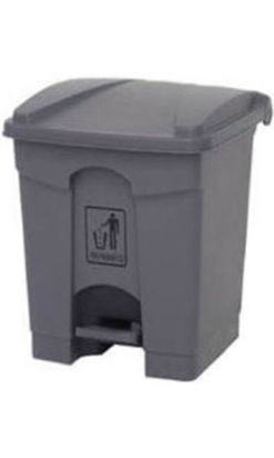 PAPELERA TOTAL GRIS TAPA GRIS 45 l con pedal