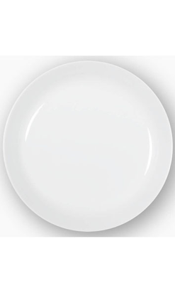 PLATO HONDO 24 cm H 4 cm NORDIKA BLANCO Costaverde