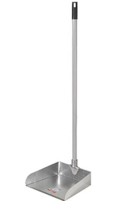 RECOGEDOR METALICO CON PALO ALTO