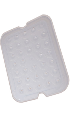 REJILLA HERMÉTICO 1/2 265x205x20 mm transparente