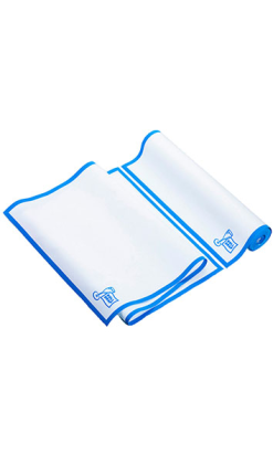ROLLDRAP 40x80cm blanco cenefa azul 