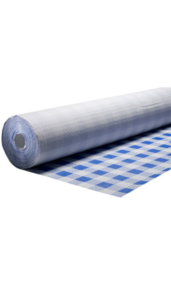 ROLLO MANTEL CELULOSA 1x100m cuadros azul 40g
