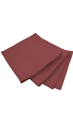 SERVILLETA 20x20cm 2c P&P burdeos Ecolabel