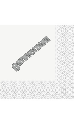 Servilleta Personalizada 30x30 cm - 3 Capas - Color Blanco