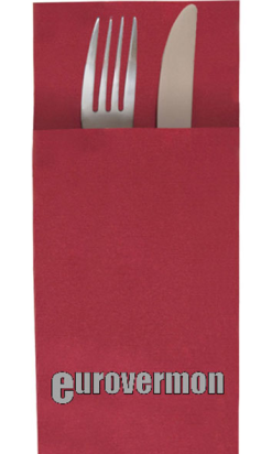 Servilleta 32x40 Airlaid 60g Canguro Burdeos - Personalizada - 800 Pack