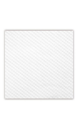 SERVILLETA 33x33cm 1c 1/4 blanca gofrada