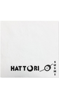 Servilleta Personalizada 33x33cm Blanca Gofrada