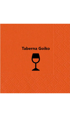 Servilleta Personalizada Naranja 40x40 cm 2c 1/4 P&P