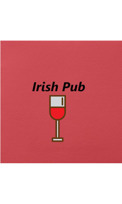 Servilleta Personalizada Roja 40x40 cm - 2 Colores