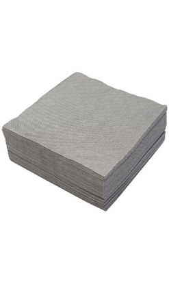 SERVILLETA 40x40 cm HYDRO AIRLAID 60g 1/4 Luxe - Negra