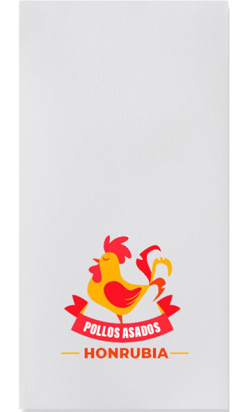 Servilleta personalizada 40x40 Spun 70g 1/8 blanca - Compra online