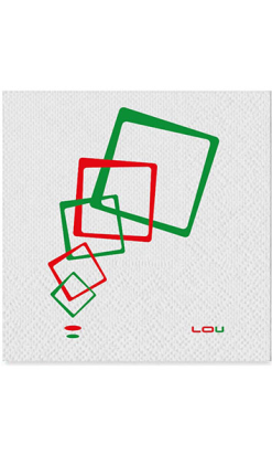 SERVILLETA 40x40cm 2c 1/4 P&P LOU GREED 