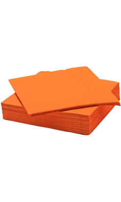 SERVILLETA 40x40cm 2c 1/4 P&P naranja