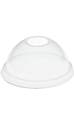 Tapa Cupula Compostable PLA con Agujero para Vaso - Compra Online