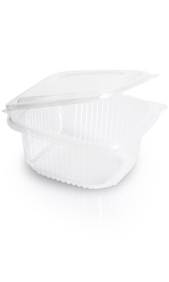 TARRINA TAPA BISAGRA 375 cc PP  126x143x41 mm