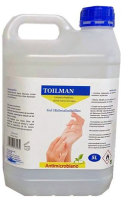 TOILMAN B.A.C. gel manos hidroalcoholico virucida