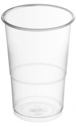Vaso de plástico transparente reciclable 330 cc - Compra en línea