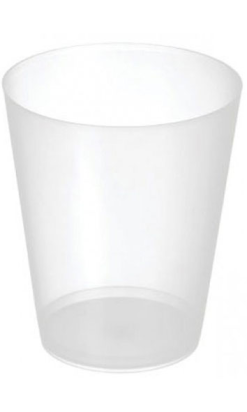 VASO SIDRA TRANSLUCIDO 600 cc PP reutilizable